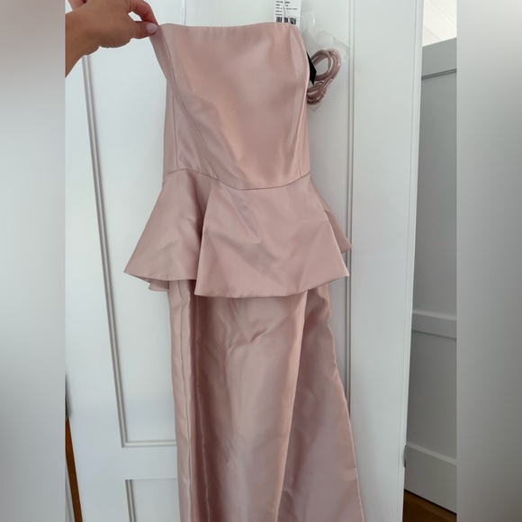 Alfred Sung Strapless Satin Maxi Dress - Picture 5 of 10